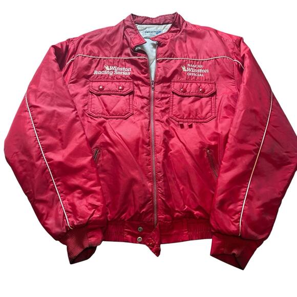 Vintage 1980s Winston Cup Racing Swingster Quilted Jacket Men’s Large NASCAR - Picture 2 of 6